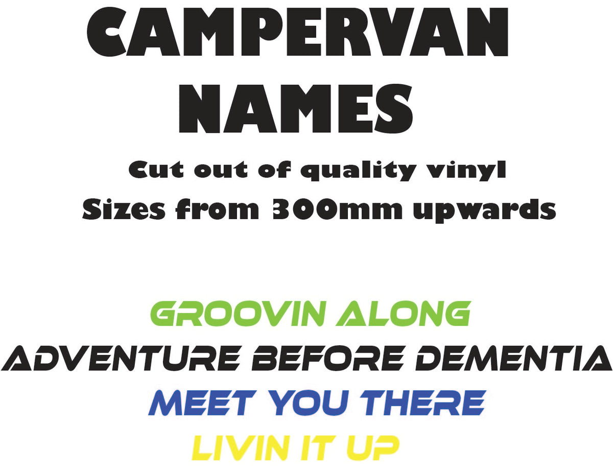 Campervan Caravan Names Pulse Decals campervan-caravan-names-pulse-decals