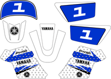 Load image into Gallery viewer, BLUE/White PW50 Graphics Kit