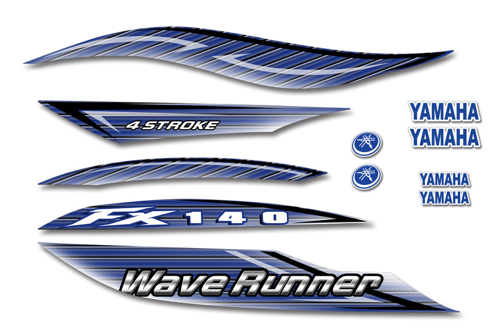 Yamaha FX 140 CA Wave Runner OEM Jet Ski Graphic Kit 2003