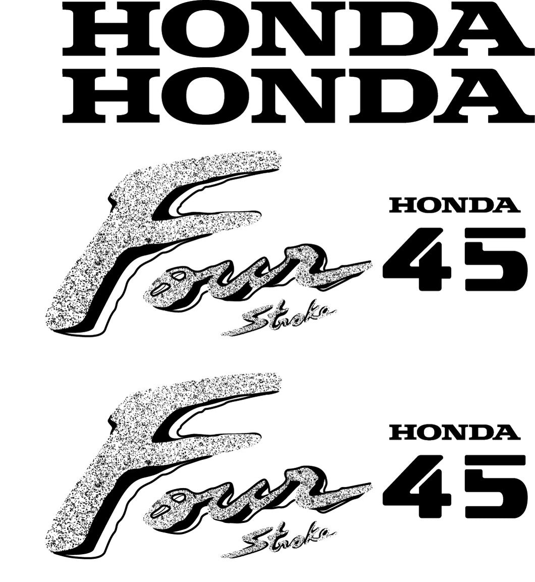 Honda 45 Fourstroke Aftermarket Decal Kit