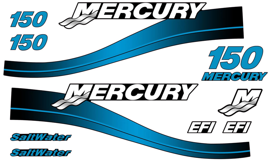 Mercury 150hp Two stroke decal kit