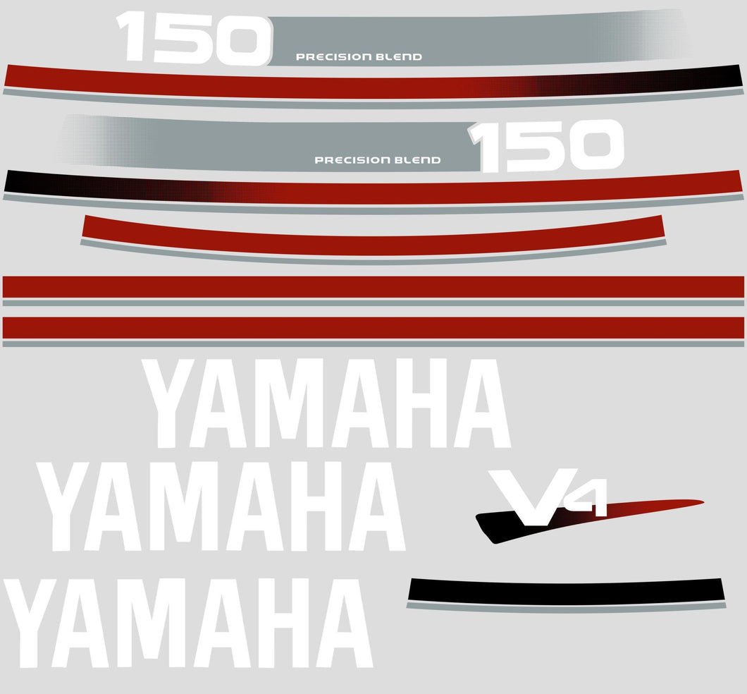 Yamaha 150hp V4 Precision Blend Aftermarket Decal Kit