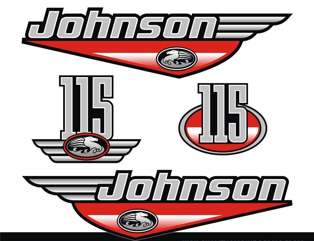 Johnson 115hp Decal Kit