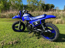 Load image into Gallery viewer, Blue/Black Racing Style Graphics kit for Yamaha PW50

