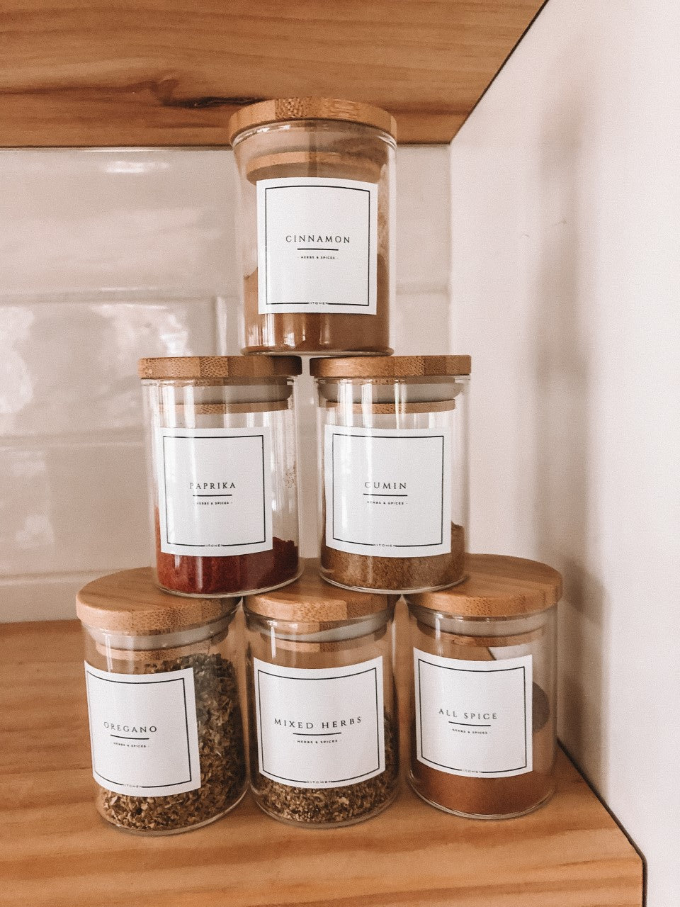 Small Spice Jar Labels Spice Labels Stickers For Jars 84 Spice Jar